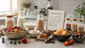 Food industry trends showing healthier reformulation, protein-rich products, cleaner labels, and changing consumer preferences